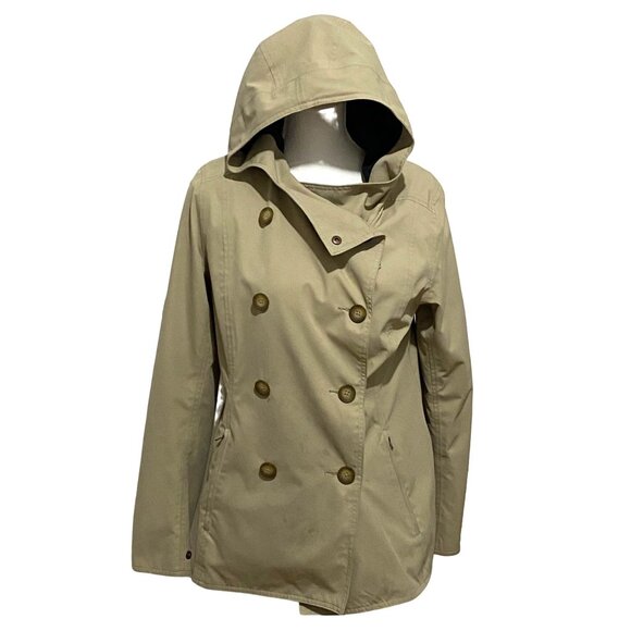 Royal Robbins Womens Hooded Trench Coat S Gorpcore Costume Prop Project Piece - Picture 1 of 13
